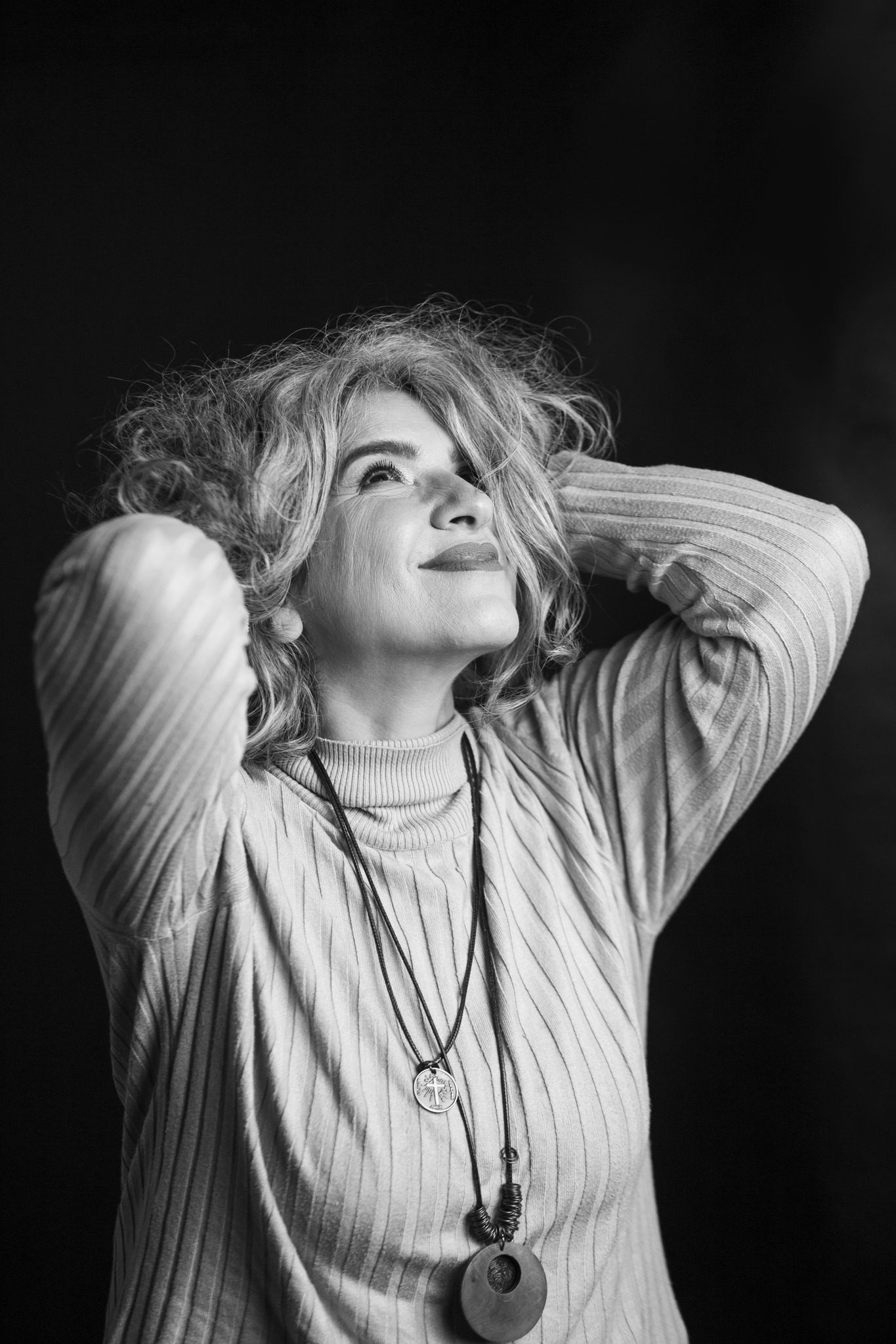Mariella Calcagno durante una costellazione